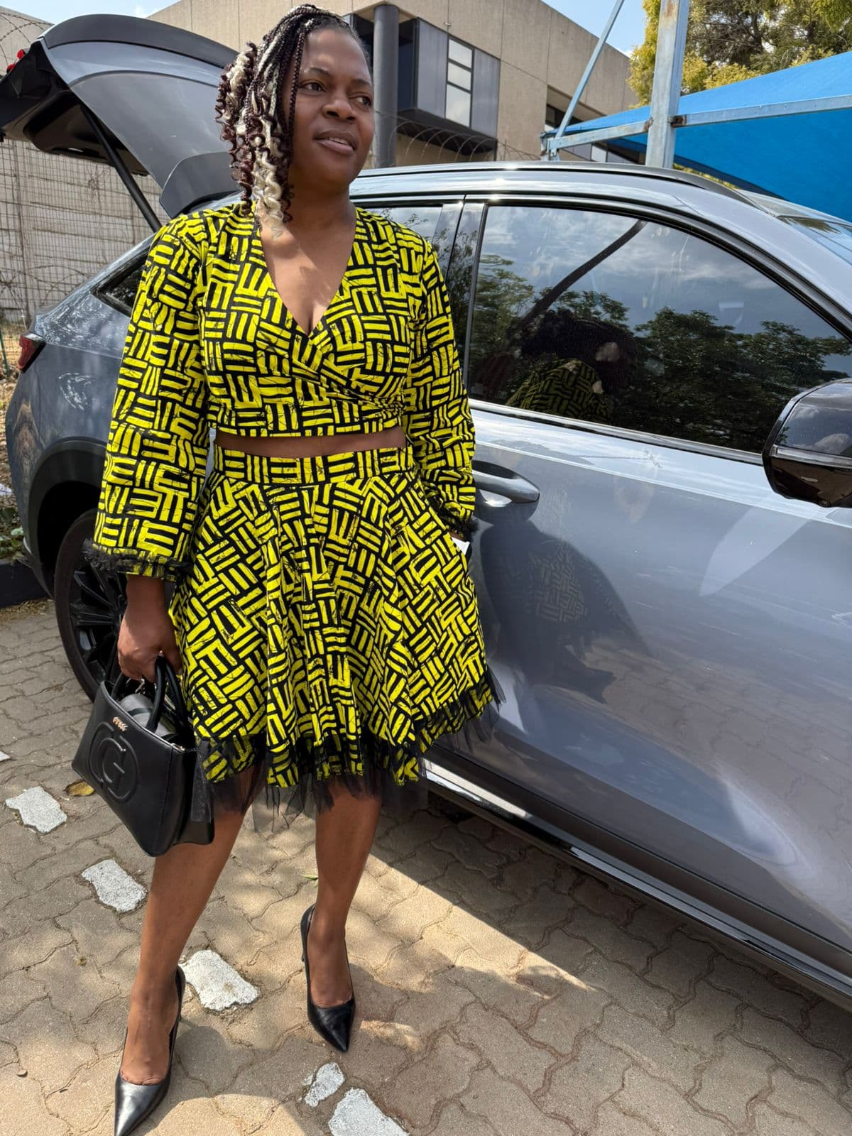 2 Pies Set: Skirt and Wrap Top