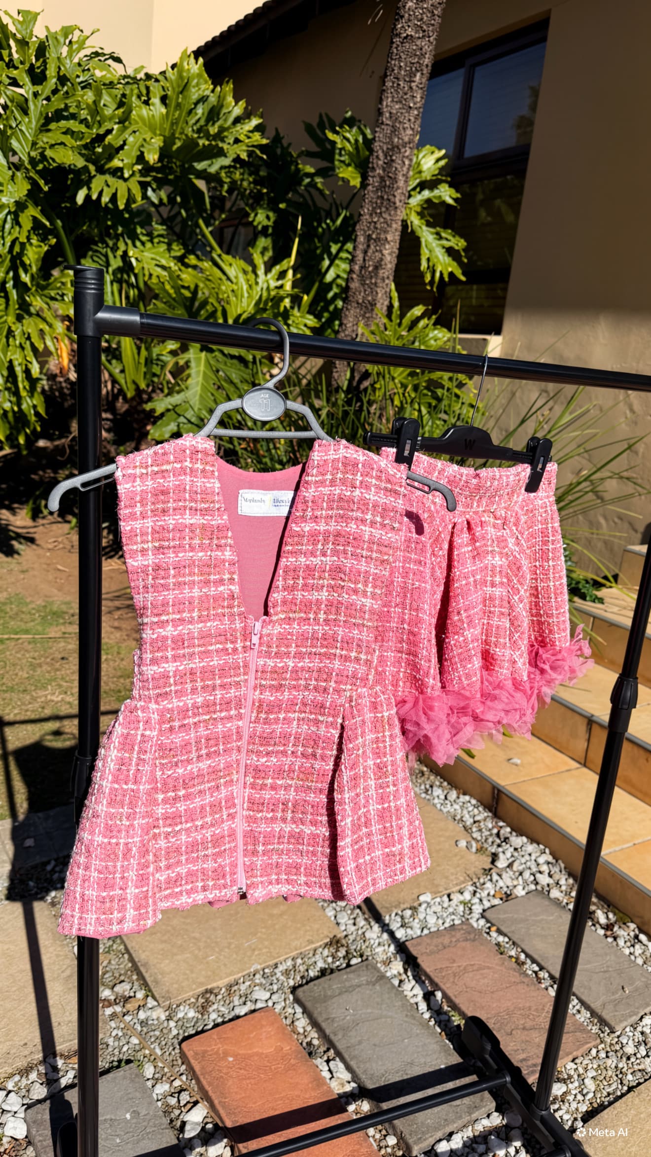 Kiddies set available in fabric of choice